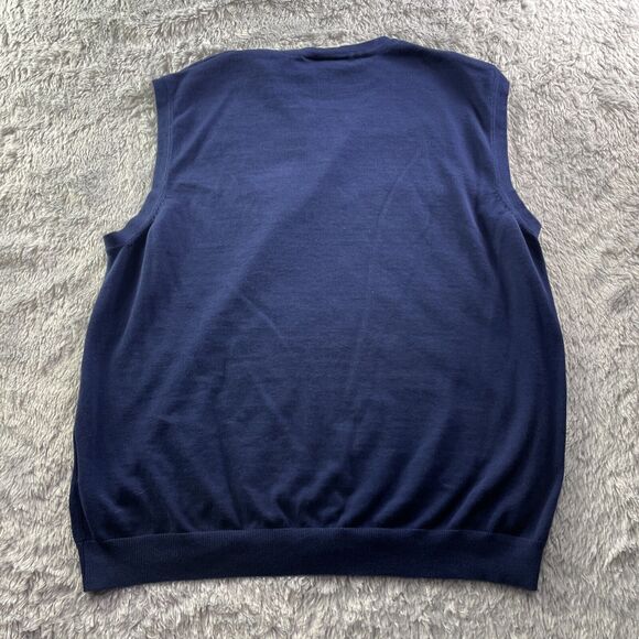 Marquette Golden Eagles Sweater Vest Mens XXXL Blue Yellow White Preppy Casual - Picture 7 of 8